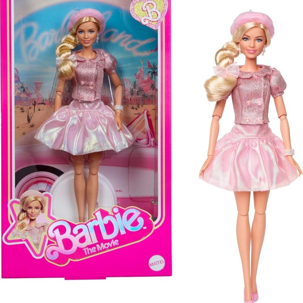 Barbie The Movie Margot Robbie Collector Doll Pink Tutu Outfit w/ Jewelry